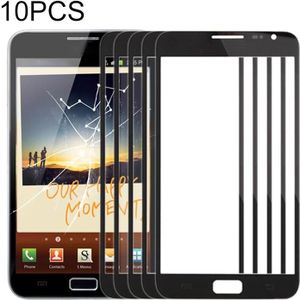 10 PCS Front Screen Outer Glass Lens for Samsung Galaxy Note N7000 / i9220(Black)
