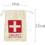 10 PCS Cotton Printed Drawstring Holder Bag Wedding Hangover Kit Bags