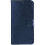For Wiko View5 Plus idewei Crazy Horse Texture Horizontal Flip Leather Case with Holder & Card Slots & Wallet(Dark Blue)