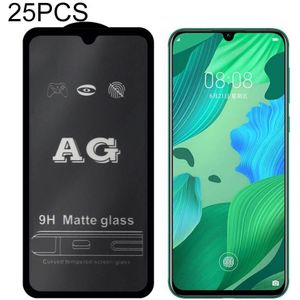 25 PCS AG Matte Frosted Full Cover Tempered Glass For Huawei Nova 4e