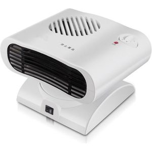 Mini Shaking Head Radiator Warmer Electric Heater Warm Air Blower (White)