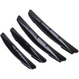 3R 3R-2103 4 PCS Rubber Car Side Door Edge Protection Guards Cover Trims Stickers(Black)