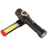 W550 10W 800LM USB Charging T6 + COB IPX6 Waterproof Strong LED Flashlight Work Lamp with 5-Modes