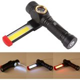 W550 10W 800LM USB Charging T6 + COB IPX6 Waterproof Strong LED Flashlight Work Lamp with 5-Modes