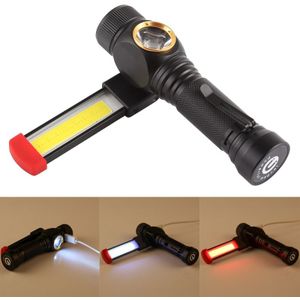 W550 10W 800LM USB Charging T6 + COB IPX6 Waterproof Strong LED Flashlight Work Lamp with 5-Modes