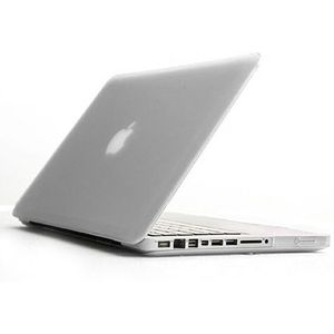 ENKAY for MacBook Pro 13.3 inch (US Version) / A1278 4 in 1 Frosted Hard Shell Plastic Protective Case with Screen Protector & Keyboard Guard & Anti-dust Plugs(White)