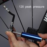 Bicycle Basketball Football Mini Portable High Pressure Inflator(Silver)