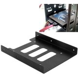 SSD HDD 2 5 inch naar 3 5 inch Converter Hard Drive metaal Bracket Adapter Holder(Black)