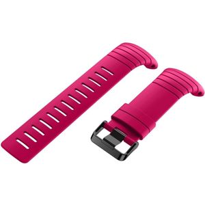 For Sunnto Core Series Square Steel Buckle Silicone TPU Watch Bands(Magenta)