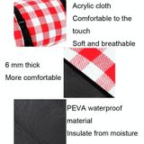 FP1409 6mm Thickened Moisture-Proof Beach Mat Outdoor Camping Tent Mat Without Storage Bag  Size:150x200cm(Black White Grid)