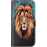 For iPhone 8 & 7 Embossed Lion Pattern Elephant Pattern Horizontal Flip Leather Case with Holder & Card Slots & Wallet & Photo Frame