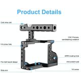 PULUZ Video Camera Cage Stabilizer with Handle for Sony A6600 / ILCE-6600(Black)