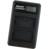 For Canon LP-E6 Smart LCD Display USB Dual-Channel Charger