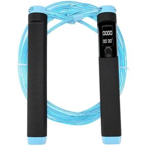 KYTO 2200 Calorie Counting Electronic Double Color Skipping Rope For Test  Rope Length:3m(Blue)