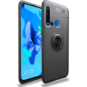 Lenuo Shockproof TPU Case for Huawei P20 Lite 2019  with Invisible Holder (Black)