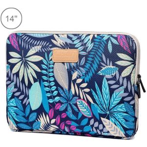 Lisen 14 inch Sleeve Case Ethnic Style Multi-color Zipper Briefcase Carrying Bag  For Macbook  Samsung  Lenovo  Sony  DELL Alienware  CHUWI  ASUS  HP  14 inch and Below Laptops(Blue)