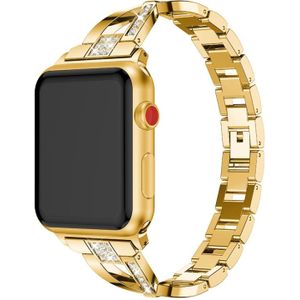 For Fitbit Versa / Fitbit Versa 2 / Fitbit Versa Lite Edition Universal X-shaped Metal Strap(Gold)
