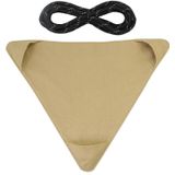 Outdoor Triangle Stool Camp Waterproof Canvas Portable DIY Chair Scorpion Fishing Stool(Khaki)