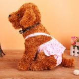 Menstrual Physiological Pants For Pet Dog Polka Dot Skirt And Bib Physiological Pants  Size: XXL(Purple)