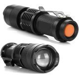 LED Outdoor Rechargeable Telescopic Zoom Mini Glare Flashlight  Specification:Single