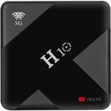 H10 6K HD Smart TV BOX Android 9.0 Allwinner H6 Quad Core 64-bit ARM Cortex-A53 4GB+64GB  Support TF Card  SPDIF  HDMI  AV  WiFi  RJ45(Black)