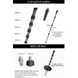 BEXIN MCS285 Portable Travel Outdoor DSLR Camera Carbon Fiber Monopod Holder (Black)