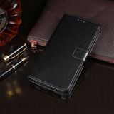 For iPhone X / XS idewei Crazy Horse Texture Horizontal Flip Leather Case with Holder & Card Slots & Wallet(Black)