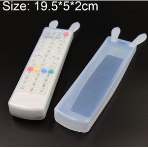 Rabbit Design Long Air Conditioning / TV / Smart TV Box Remote Control Waterproof Dustproof Silicone Protective Cover  Size: 19.5*5*2cm