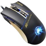 Apedra iMICE A5 High Precision Gaming Mouse LED four color controlled breathing light USB 7 Buttons 3200 DPI Wired Optical Gaming Mouse for Computer PC Laptop(Black)