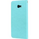 Rose Embossed Horizontal Flip PU Leather Case for Samsung Galaxy J4 Plus  with Holder & Card Slots & Wallet (Green)