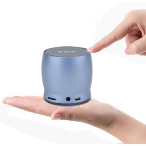 EWA A150 Portable Mini Bluetooth Speaker Wireless Hifi Stereo Strong Bass Music Boom Box Metal Subwoofer  Support Micro SD Card & 3.5mm AUX(Blue)