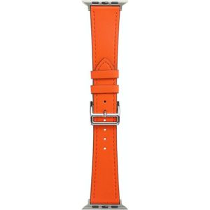 Enkele ronde microfiber lederen horlogeband voor Apple Watch Series 7 41 mm / 6 & SE & 5 & 4 40 mm / 3 & 2 & 1 38 mm