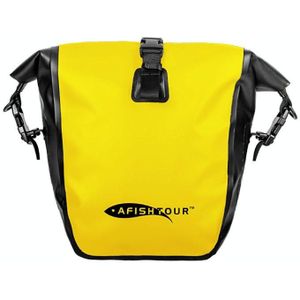 AFISHTOUR FB2039 Outdoor Sports Waterproof Bicycle Bag Large Capacity Cycling Bag  Size: 15L(Yellow)