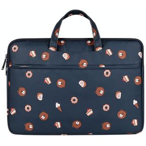 ST01DZ Lightweight Canvas Printed Laptop Bag  Size:13.3 inch(Royal Blue)