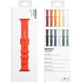 Gevlochten textuur Silicone Watch Band voor Apple Watch Series 7 41mm / 6 & SE & 5 & 4 40mm / 3 & 2 & 1 38 mm