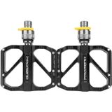 PD-R67Q 1 Pair PROMEND Bicycle Pedal Road Bike Aluminum Alloy Bearing Quick Release Folding Pedal