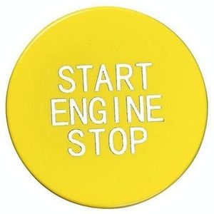 Car Carbon Fiber One-button Start Decorative Sticker for BMW 3 Series / G20 / G05 / G06 / G07 / G14 / G29 / F40 / F44(Yellow)