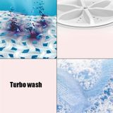 WV-981 Household Travel Portable Mini Turbo Super Vibrating Wave Washing Machine(Pink)