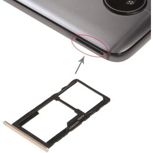 SIM Card Tray + SIM Card Tray / Micro SD Card Tray for Motorola Moto G5S(Gold)