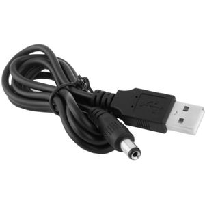 USB Male to DC 5.5 x 2.1mm Power Cable  Length: 1m