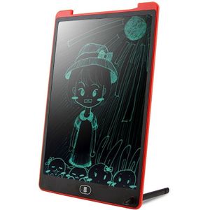 CHUYI Portable 12 inch LCD Writing Tablet Drawing Graffiti Electronic Handwriting Pad Message Graphics Board Draft Paper with Writing Pen  CE / FCC / RoHS Certificated(Red)