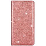 For Samsung Galaxy Note 9 Ultrathin Glitter Magnetic Horizontal Flip Leather Case with Holder & Card Slots(Rose Gold)