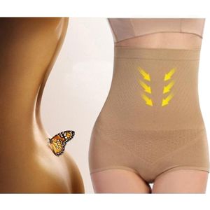Magic Silm Bamboo Fiber Beauty Control Panties / Hot Genie Butt Lifter Shaper for Postpartum Women(Yellow)