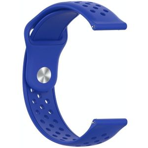 For Samsung Galaxy S3 / Galaxy Watch 46mm Vent Hole Silicone Watch Strap(Royal Blue)