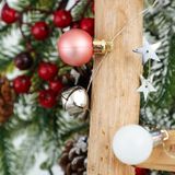 2m 20LEDs Christmas String Lights Christmas Bells Ball Decoration Lamp  Style: Pink  Bell