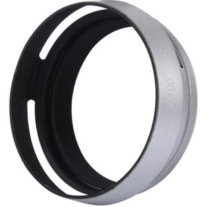 49mm Metal Vented Lens Hood for Fujifilm X100(Silver)