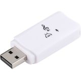 2 in 1 USB Bluetooth Dongle + Audio Receiver Adapter(White)