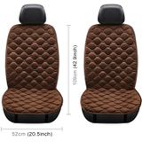 Car 12V Front Seat Heater Cushion Warmer Cover Winter Heated Warm  Double Seat (Coffee)