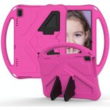For Lenovo Tab 4 10 Plus TB-X704F/N/L/V EVA Flat Anti Falling Protective Case Shell with Holder(RoseRed)