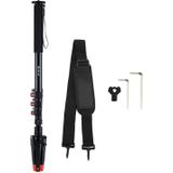 PULUZ Four-Section Telescoping Aluminum-magnesium Alloy Self-Standing Monopod with Support Base Bracket